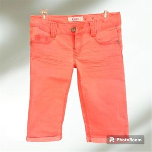 Bright Coral Candie’s Bermuda Shorts Size 5